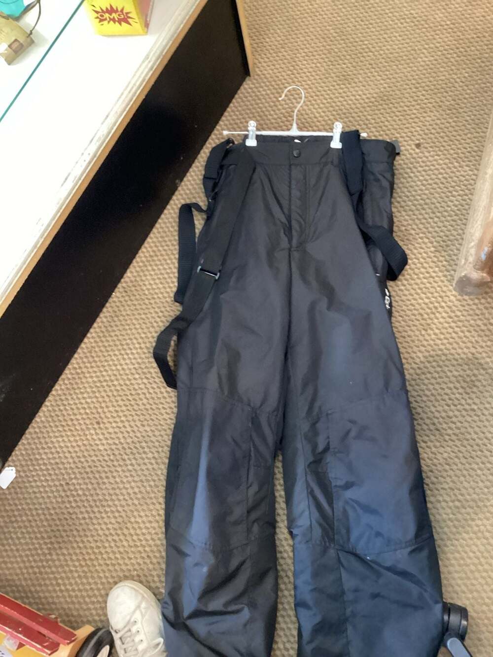 XL Men's Black Insulated Snow Bib Ski Pants